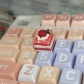 1pc Red Velvet Raspberry Cream Cake Artisan Clay Food Keycaps ESC MX for Mechanical Gaming Keyboard